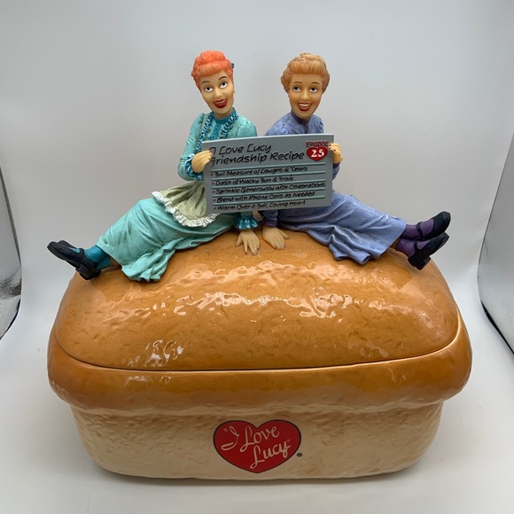 VTG I Love Lucy Colossal Loaf of Bread Retro Ceramic Cookie Jar Vandor w/ Box!
